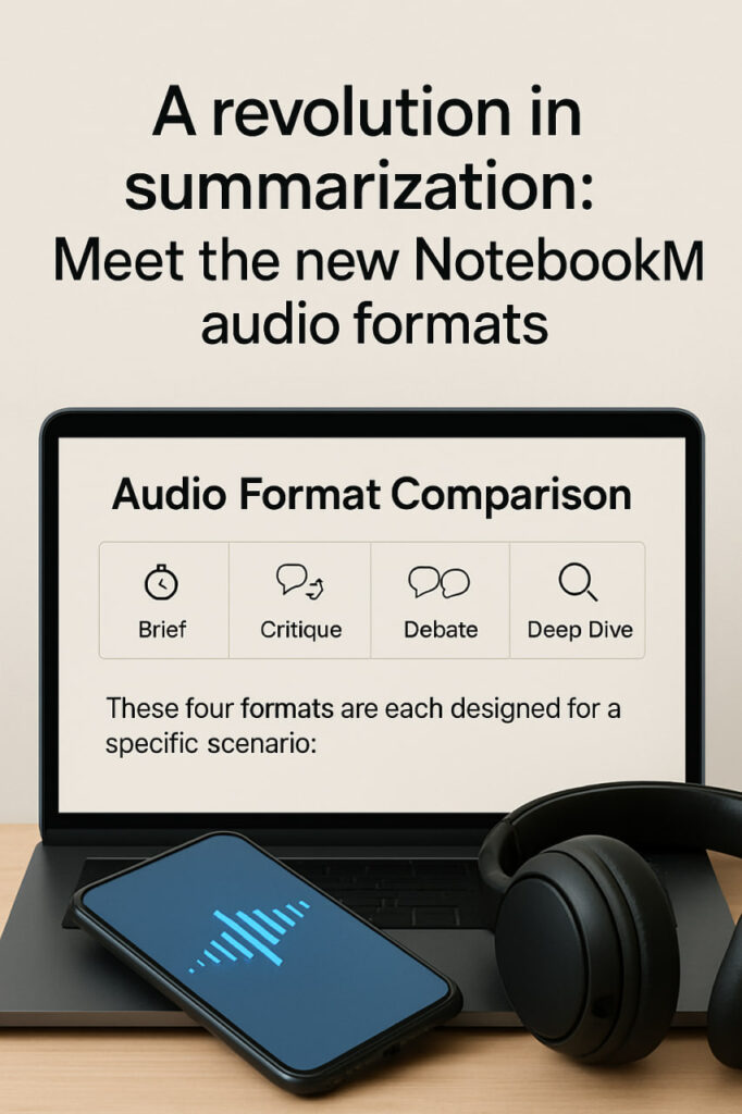 Meet the new NotebookLM audio formats