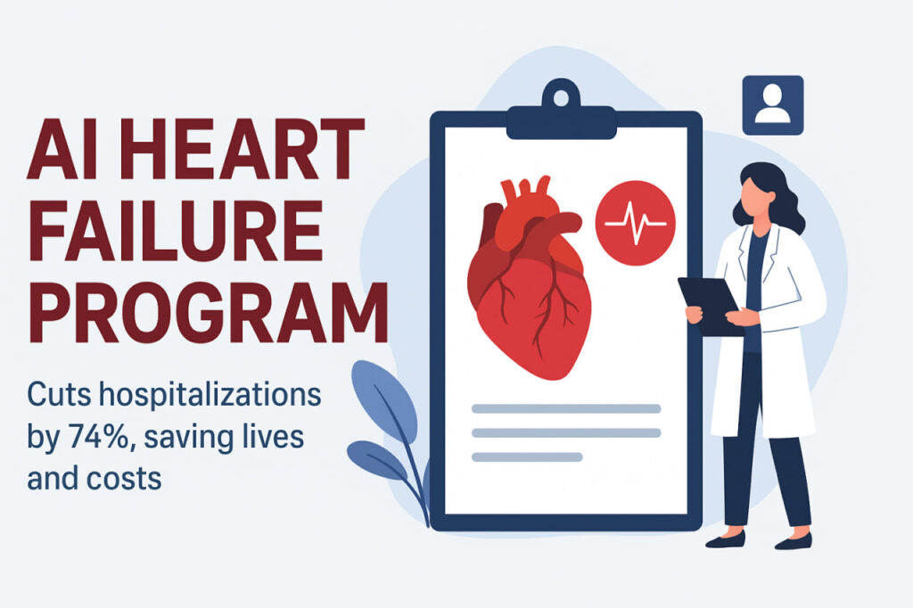 AI Heart Failure Program Cuts Hospitalizations by 74%