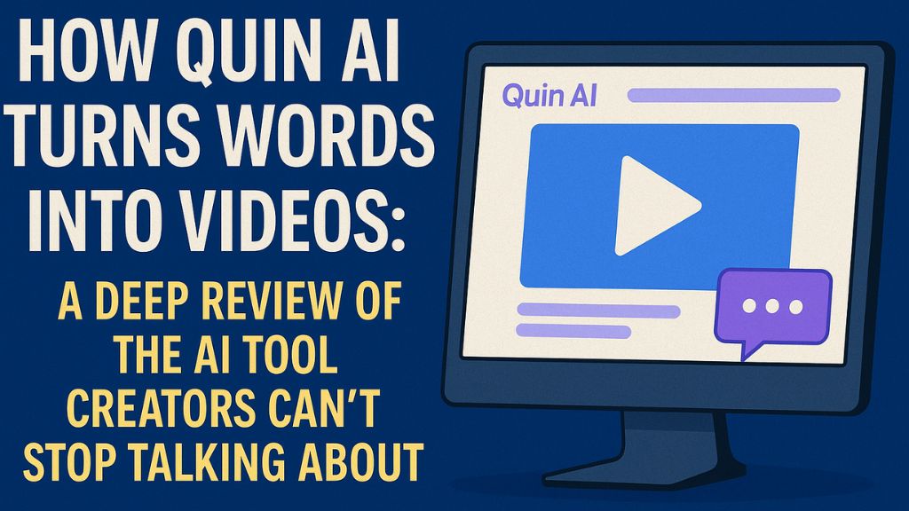 How Quin AI Turns Words Into Videos: A Deep Review of the AI Tool Creators Can’t Stop Talking About