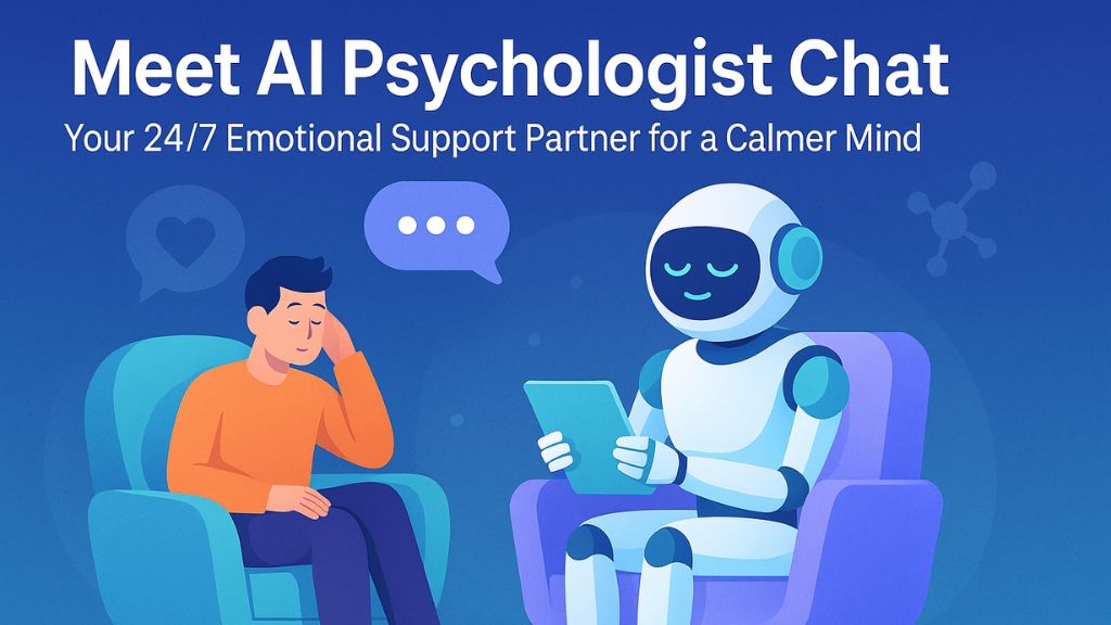 Meet AI Psychologist Chat: Your 24/7 Emotional Support Partner for a Calmer Mind