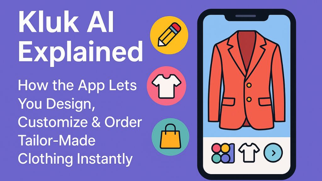 Kluk AI Explained: How the App Lets You Design, Customize & Order Tailor-Made Clothing Instantly