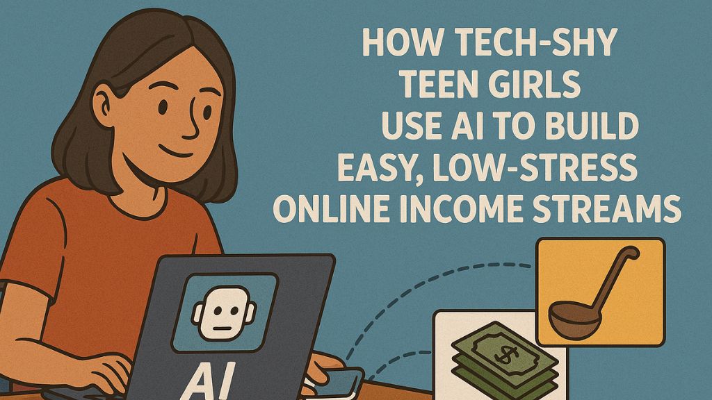 How Tech-Shy Teen Girls Use AI to Build Easy, Low-Stress Online Income Streams