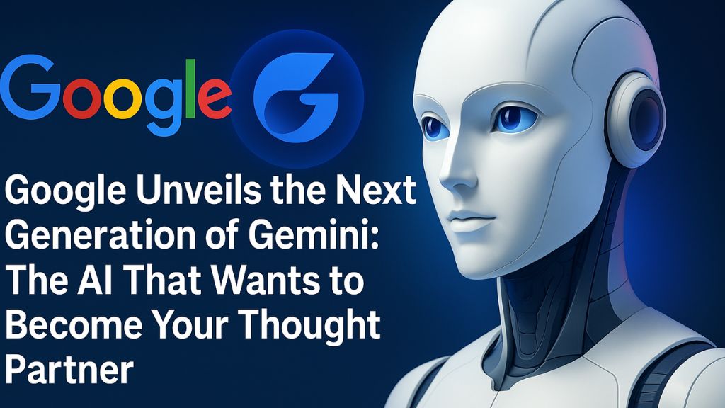 Google Unveils the Next Generation of Gemini: The AI That Wants to Become Your Thought Partner