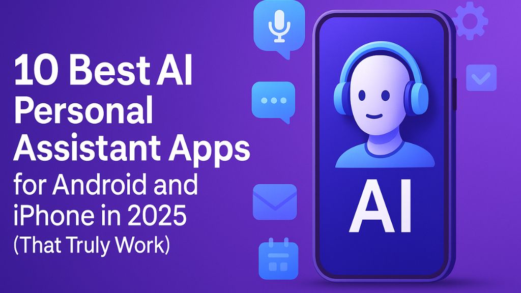 10 Best AI Personal Assistant Apps for Android and iPhone in 2025 (That Truly Work)