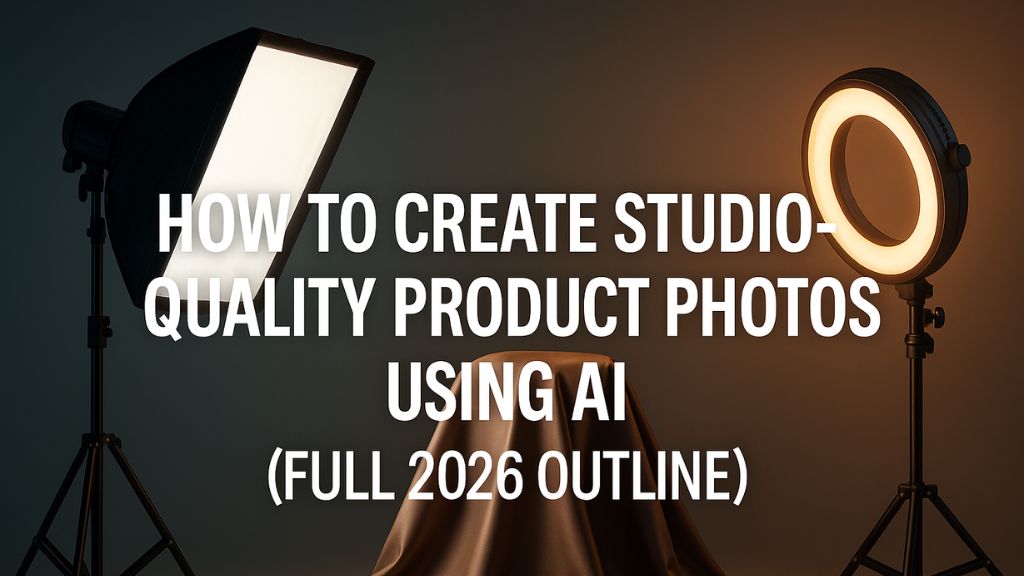 How to Create Studio-Quality Product Photos Using AI ( Full 2026 Outline )