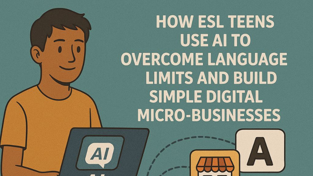 How ESL Teens Use AI to Overcome Language Limits and Build Simple Digital Micro-Businesses