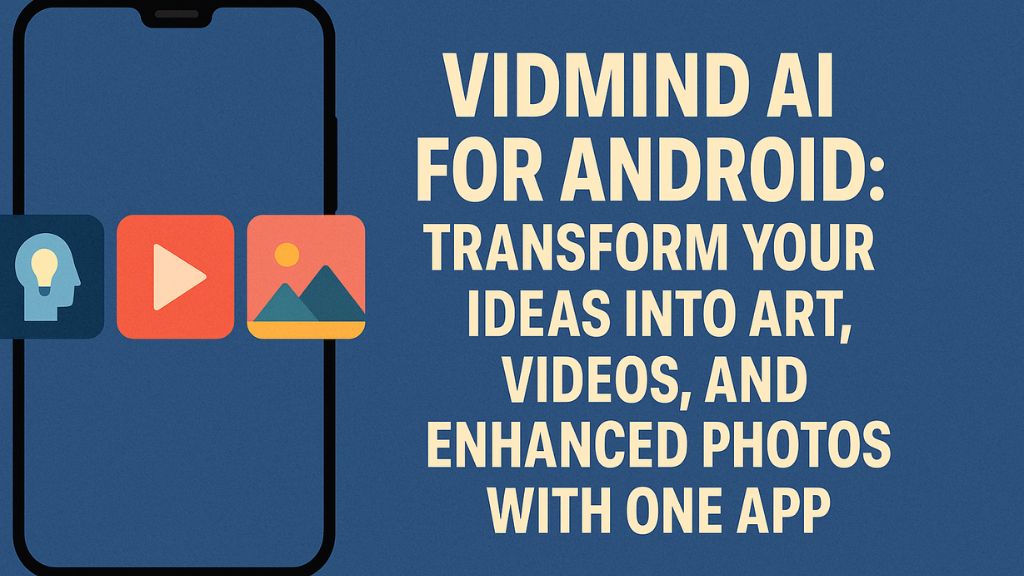 VidMind AI for Android: Transform Your Ideas Into Art, Videos, and Enhanced Photos With One App