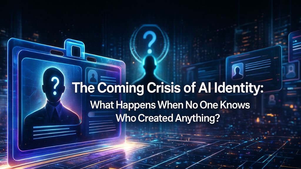 The Coming Crisis of AI Identity: What Happens When No One Knows Who Created Anything?