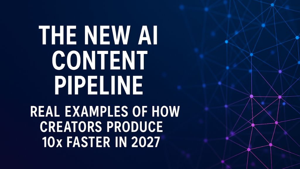 The New AI Content Pipeline: Real Examples of How Creators Produce 10x Faster in 2027