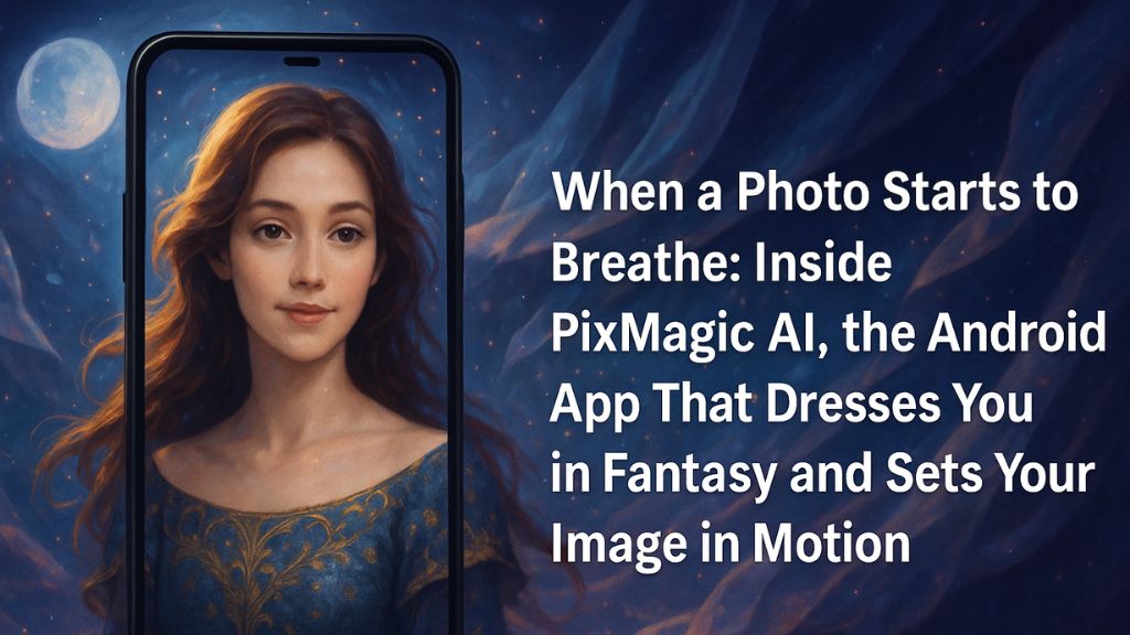 When a Photo Starts to Breathe: Inside PixMagic AI, the Android App That Dresses You in Fantasy and Sets Your Image in Motion