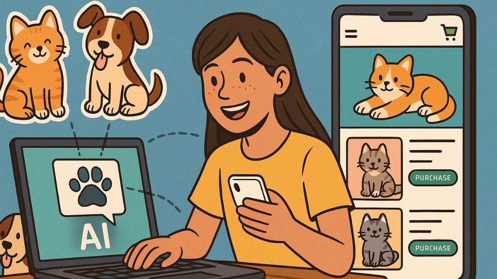 How Pet-Loving Teens Use AI to Create Pet-Themed Stickers, Reels, and Mini Shops