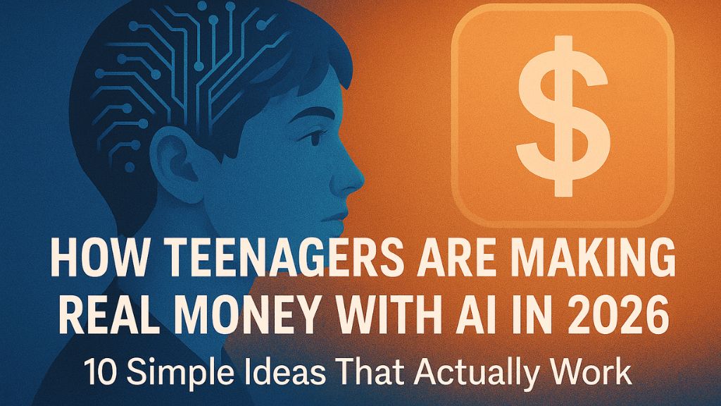 How Teenagers Are Making Real Money with AI in 2026 — 10 Simple Ideas That Actually Work