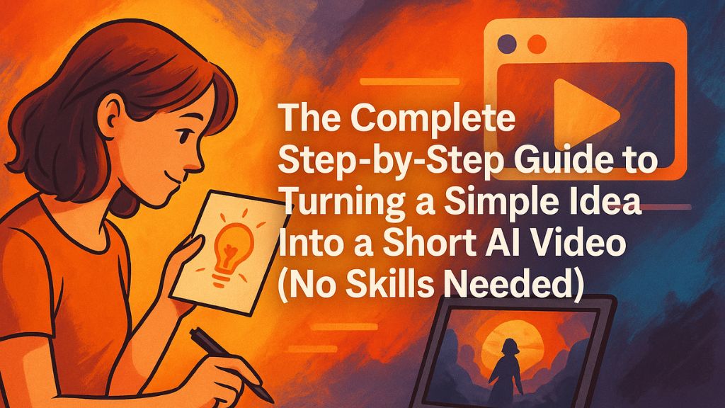 The Complete Step-by-Step Guide to Turning a Simple Idea Into a Short AI Video (No Skills Needed)