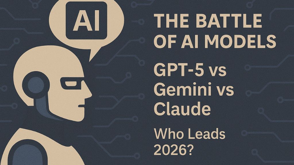 The Battle of AI Models: GPT-5 vs Gemini vs Claude — Who Leads 2026?