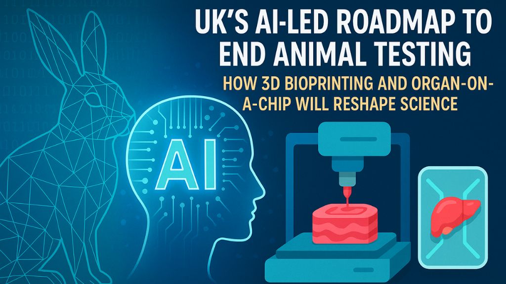 UK’s AI-Led Roadmap to End Animal Testing: How 3D Bioprinting and Organ-on-a-Chip Will Reshape Science