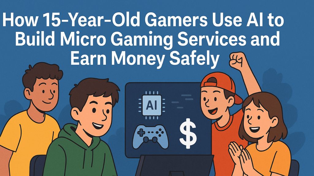 How 15-Year-Old Gamers Use AI to Build Micro Gaming Services and Earn Money Safely