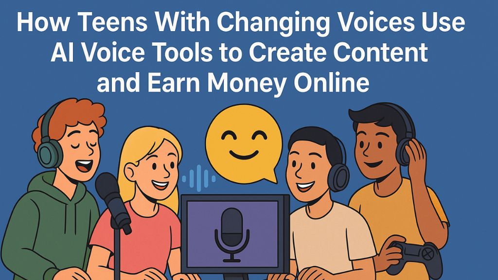 How Teens With Changing Voices Use AI Voice Tools to Create Content and Earn Money Online