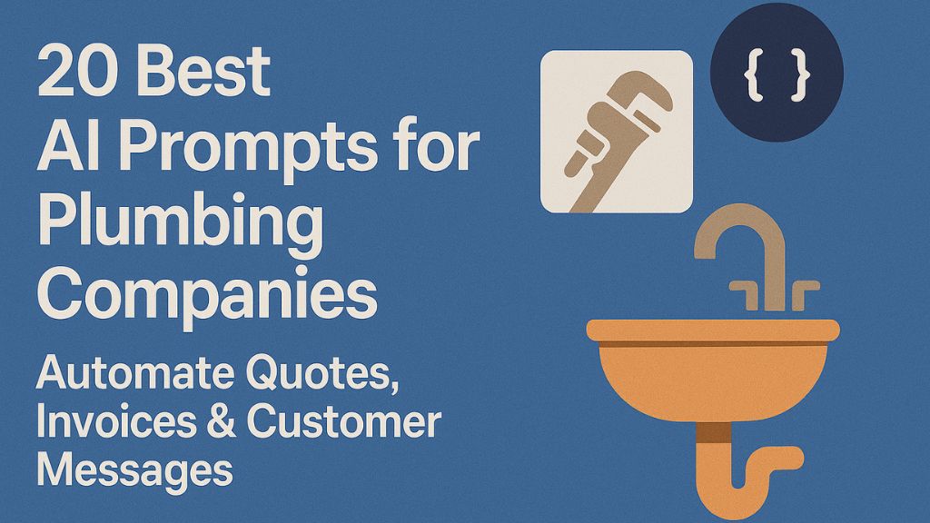 20 Best AI Prompts for Plumbing Companies: Automate Quotes, Invoices & Customer Messages