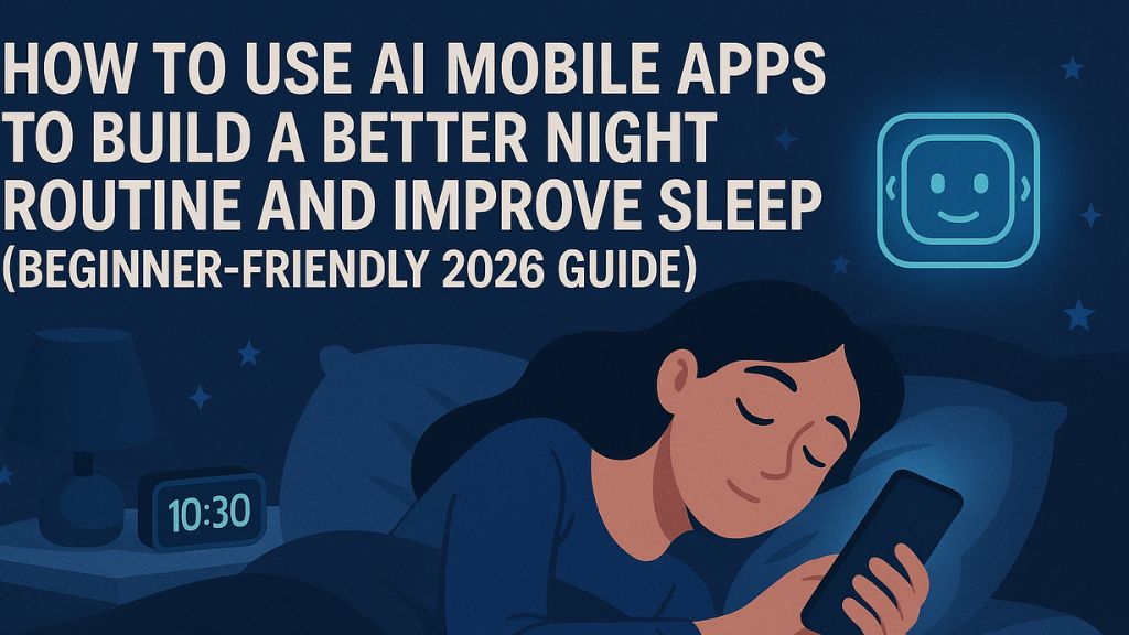 How to Use AI Mobile Apps to Build a Better Night Routine and Improve Sleep (Beginner-Friendly 2026 Guide)