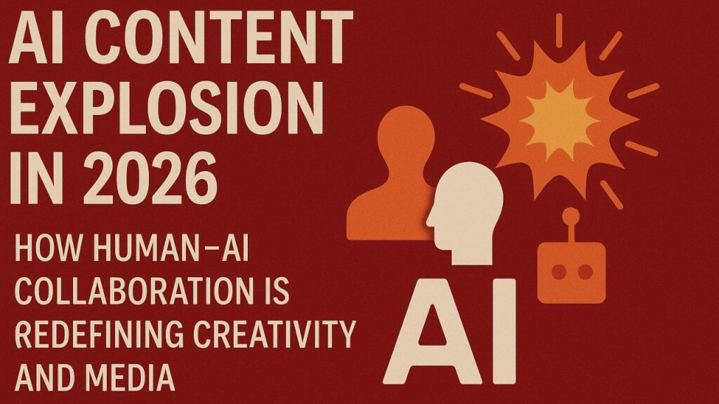 AI Content Explosion in 2026: How Human–AI Collaboration Is Redefining Creativity and Media