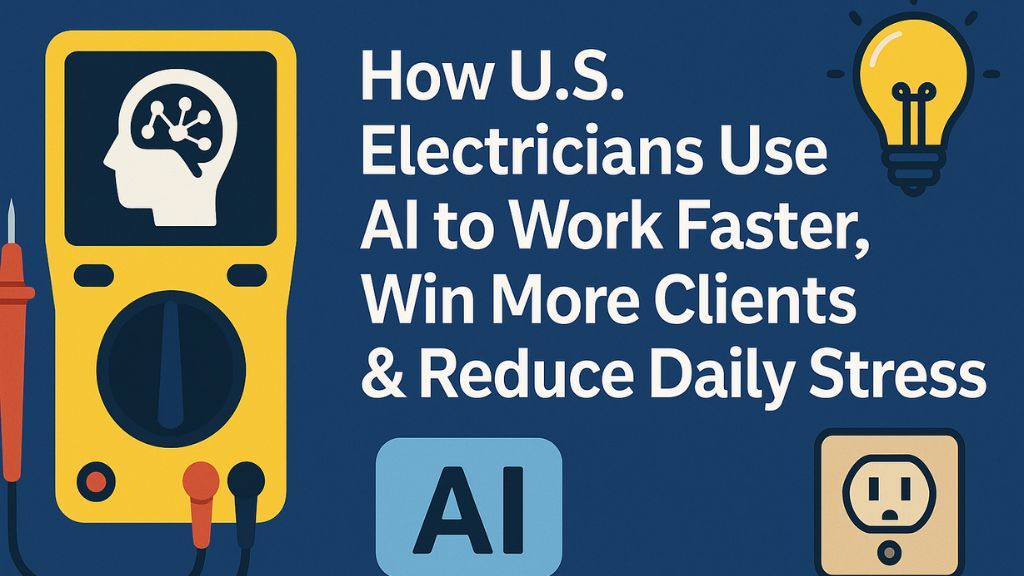 How U.S. Electricians Use AI to Work Faster, Win More Clients & Reduce Daily Stress