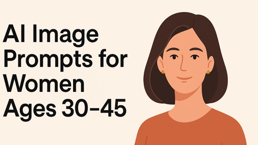 AI Image Prompts for Women Ages 30–45 (Soft Luxury Gold Editorial Style)